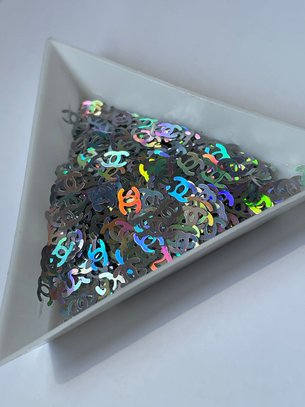 Logo Slices Silver  Holographic