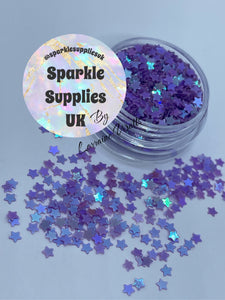 Iridescent Purple Stars