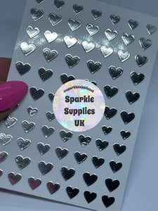 Heart Stickers Metallic/Matte (Various)