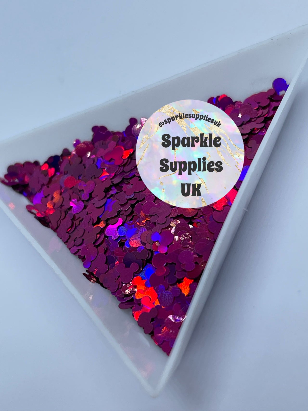 Mouse Heads Holographic Pink