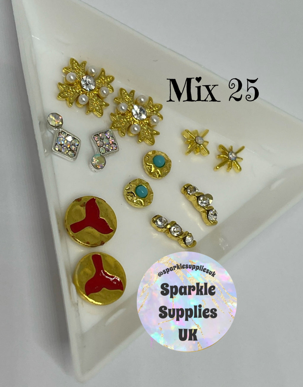 Diamanté Nail Charms (Mix 25)