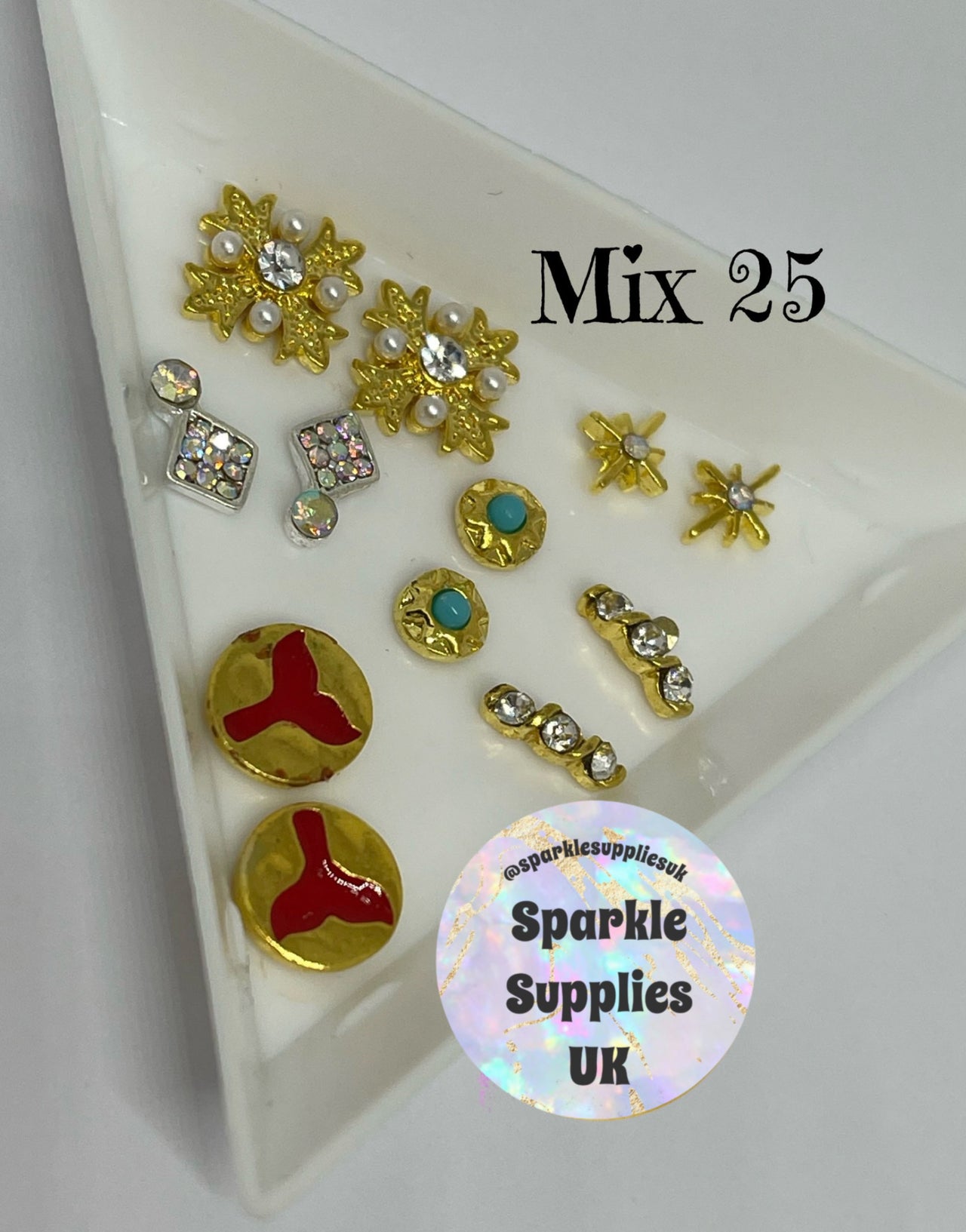 Diamanté Nail Charms (Mix 25)
