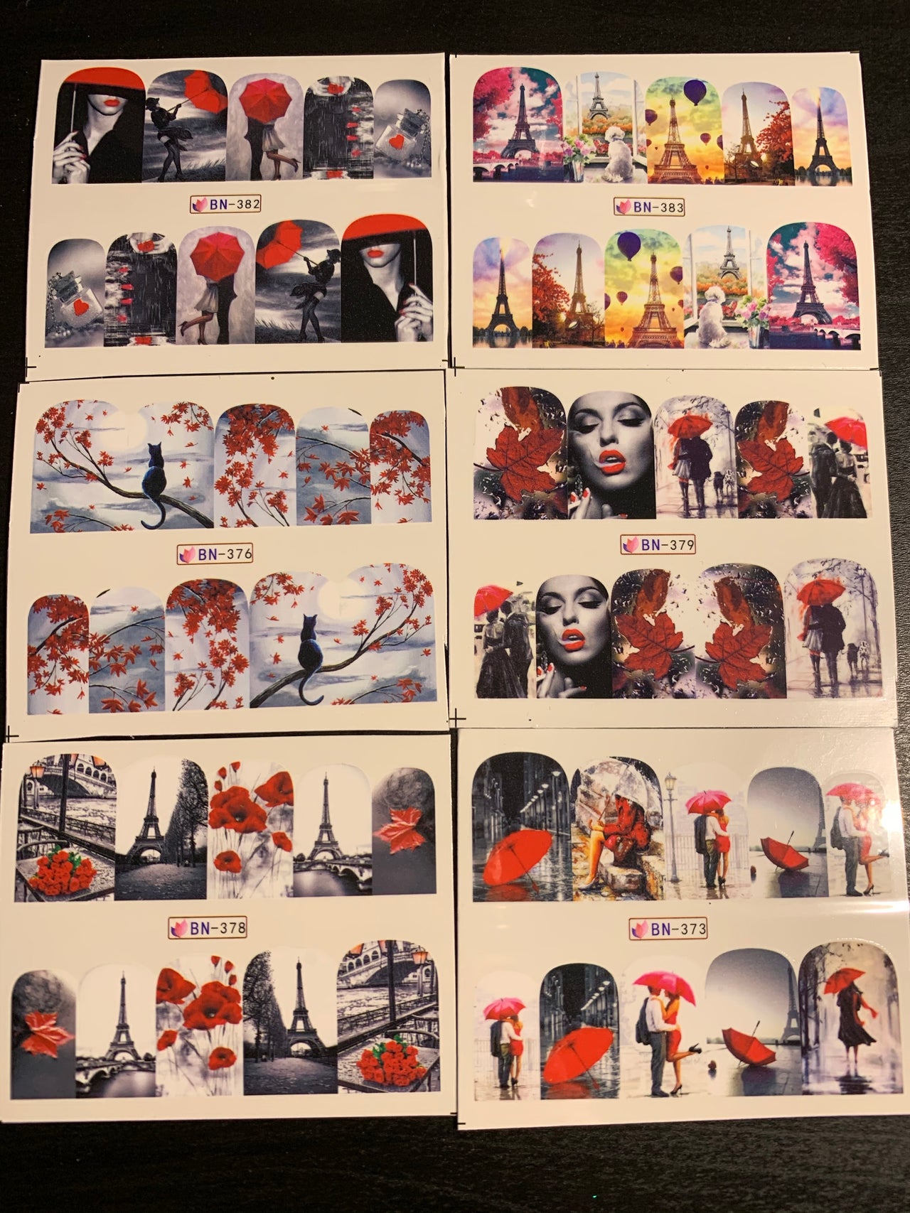 Valentines Decals x 6 (Val 3)