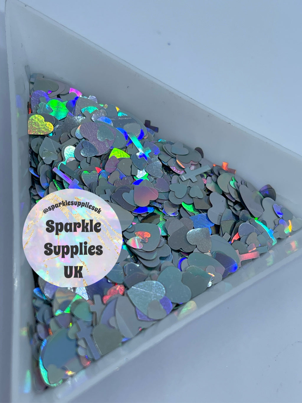 Heart Holo Mix Silver