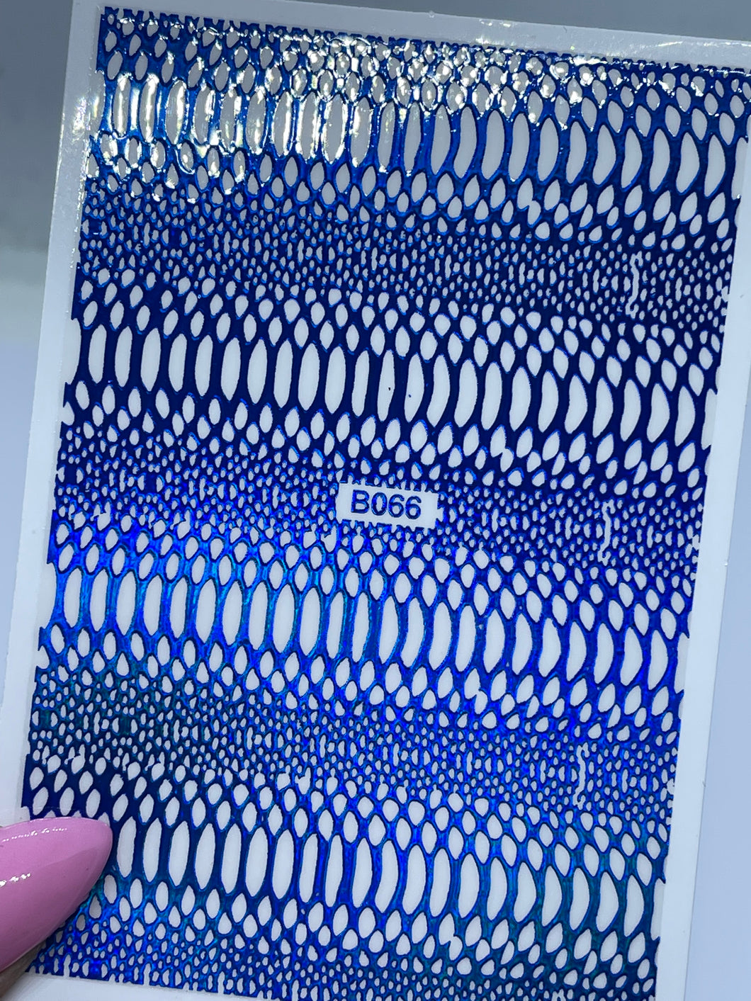 Blue Snakeskin Sticker