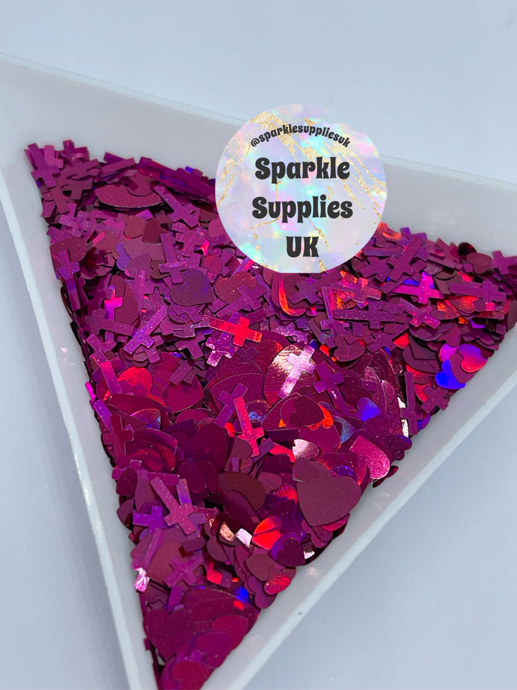 Heart Holo Mix Pink