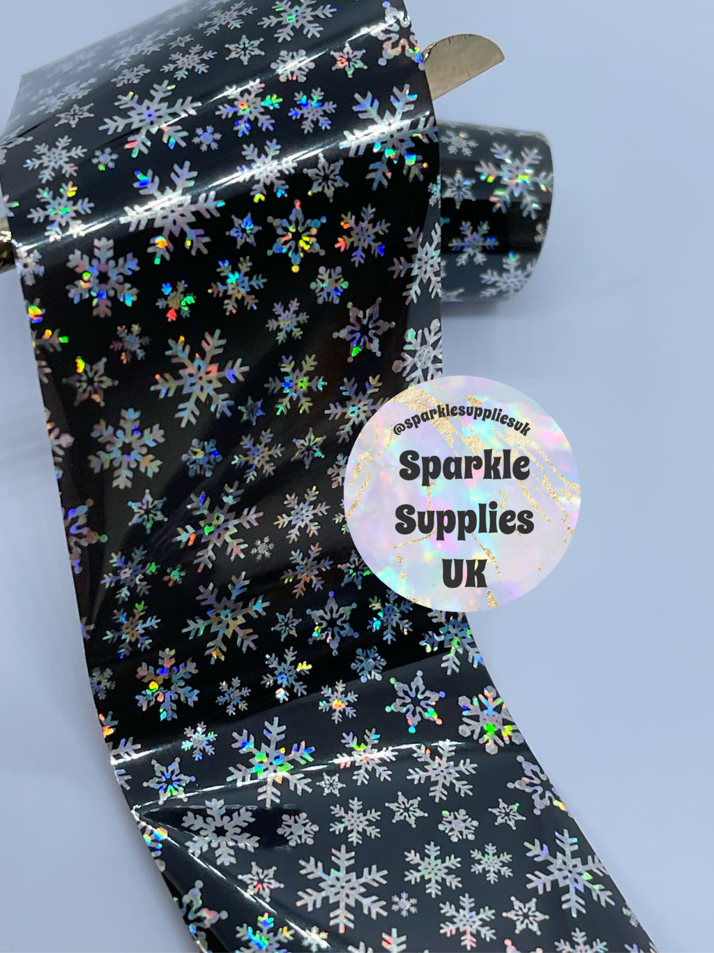 Holographic Snowflake Transfer Foil