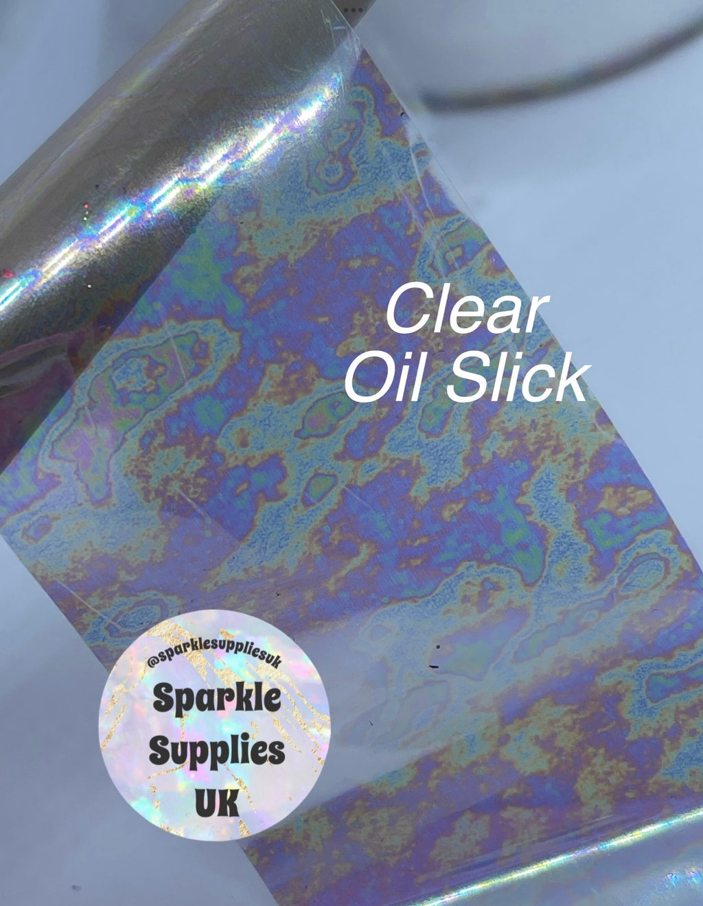 Clear Oil Slick Transfer Foil
