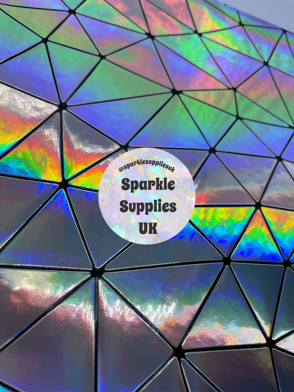 Beautiful Silver Holographic Display Mat (A4)