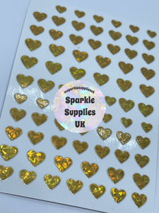 Heart Stickers Metallic/Matte (Various)