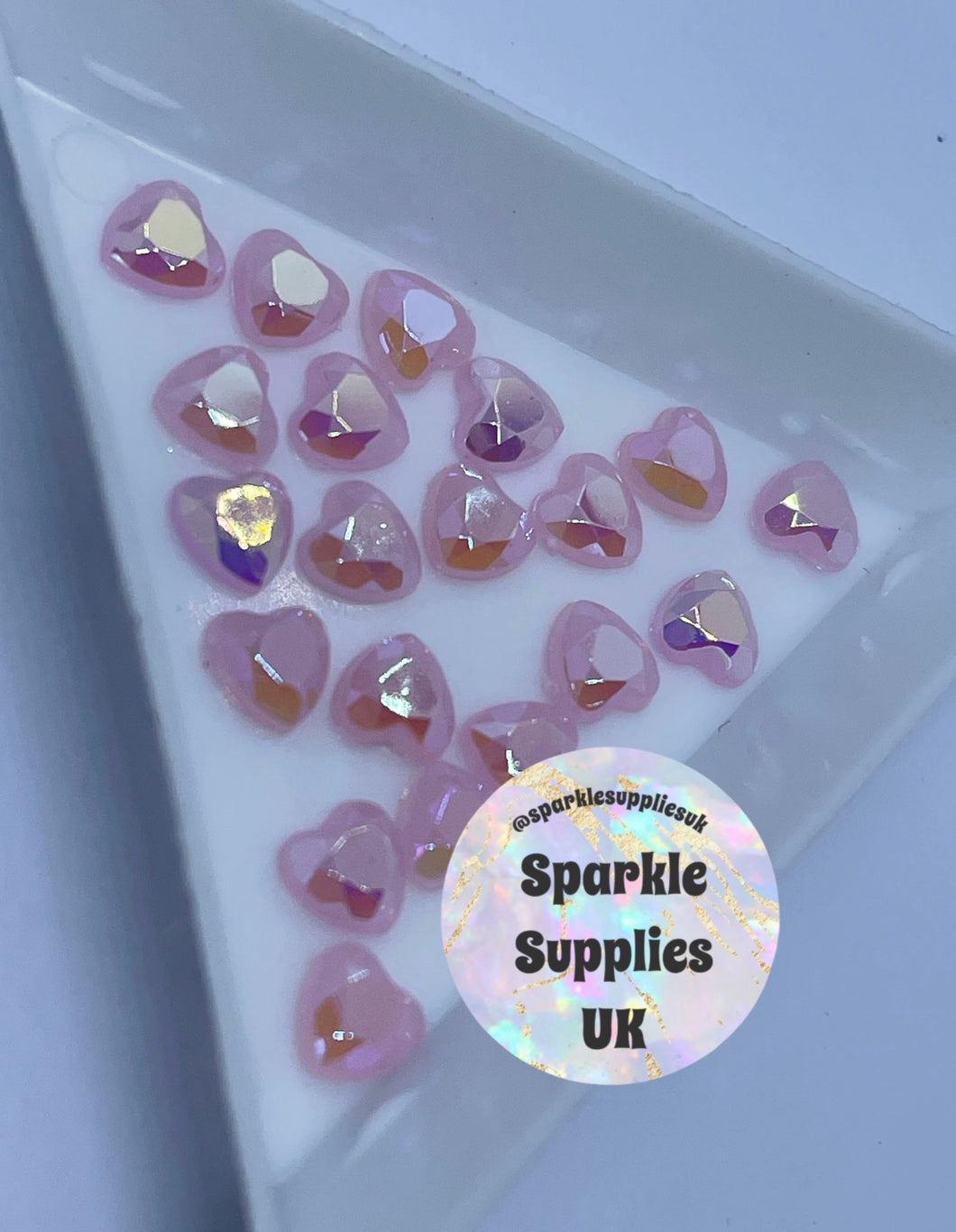 Pearlescent Heart Gems (20's)