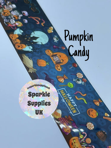 Pumpkin Candy Transfer Foil (1 Metre Length)