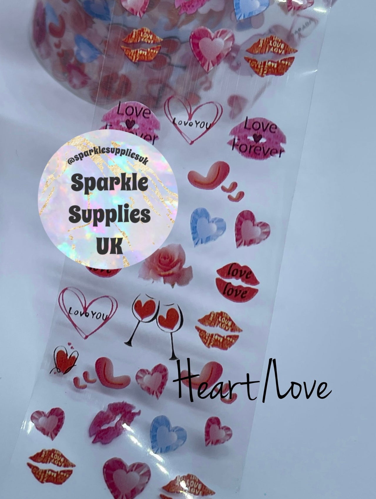 Valentine Heart/Love Transfer Foil