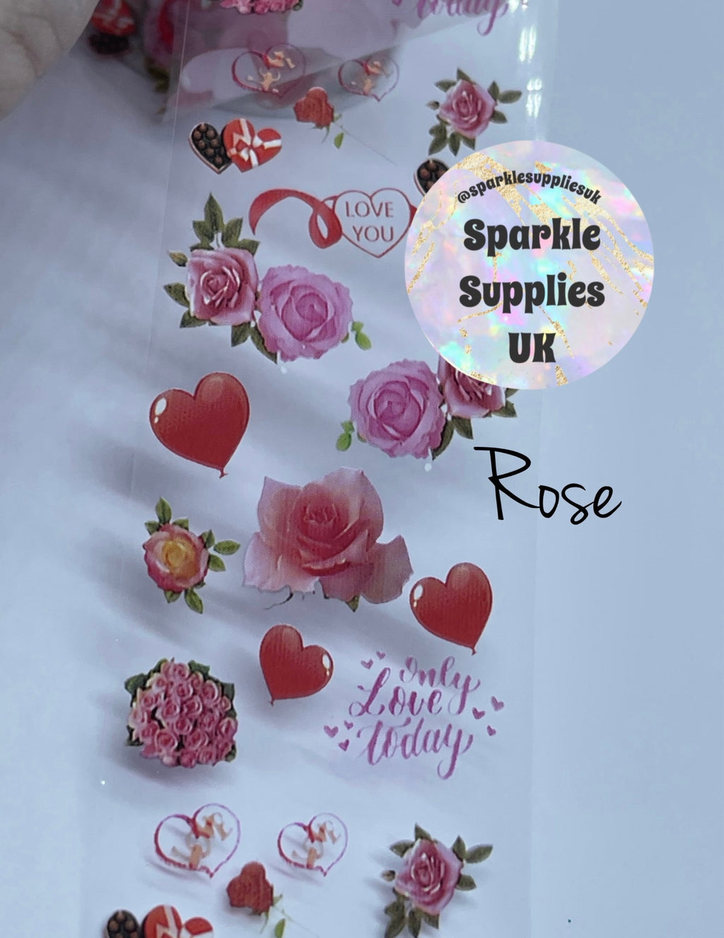 Valentine Rose Transfer Foil