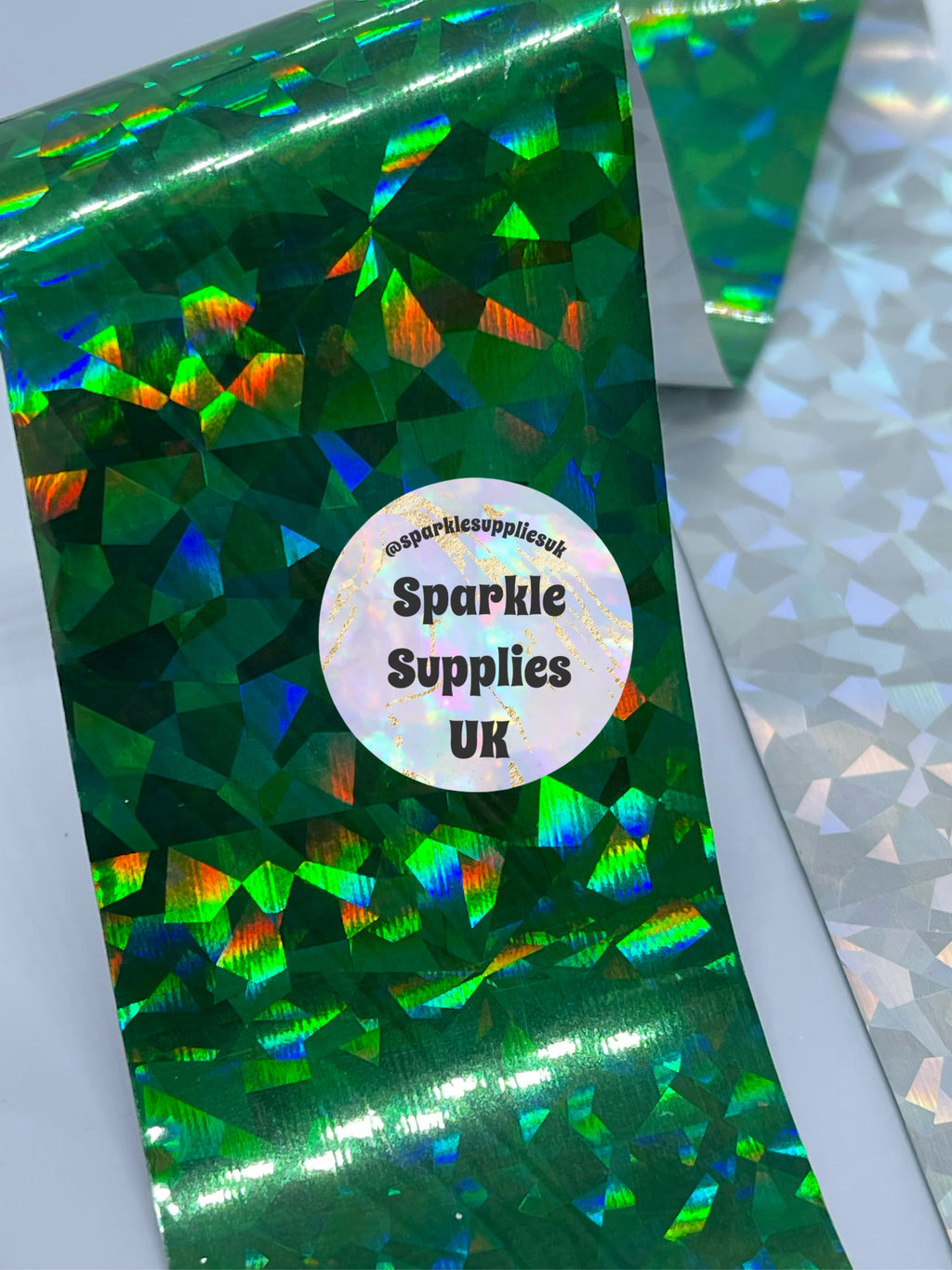 Cracked Green Transfer Foil