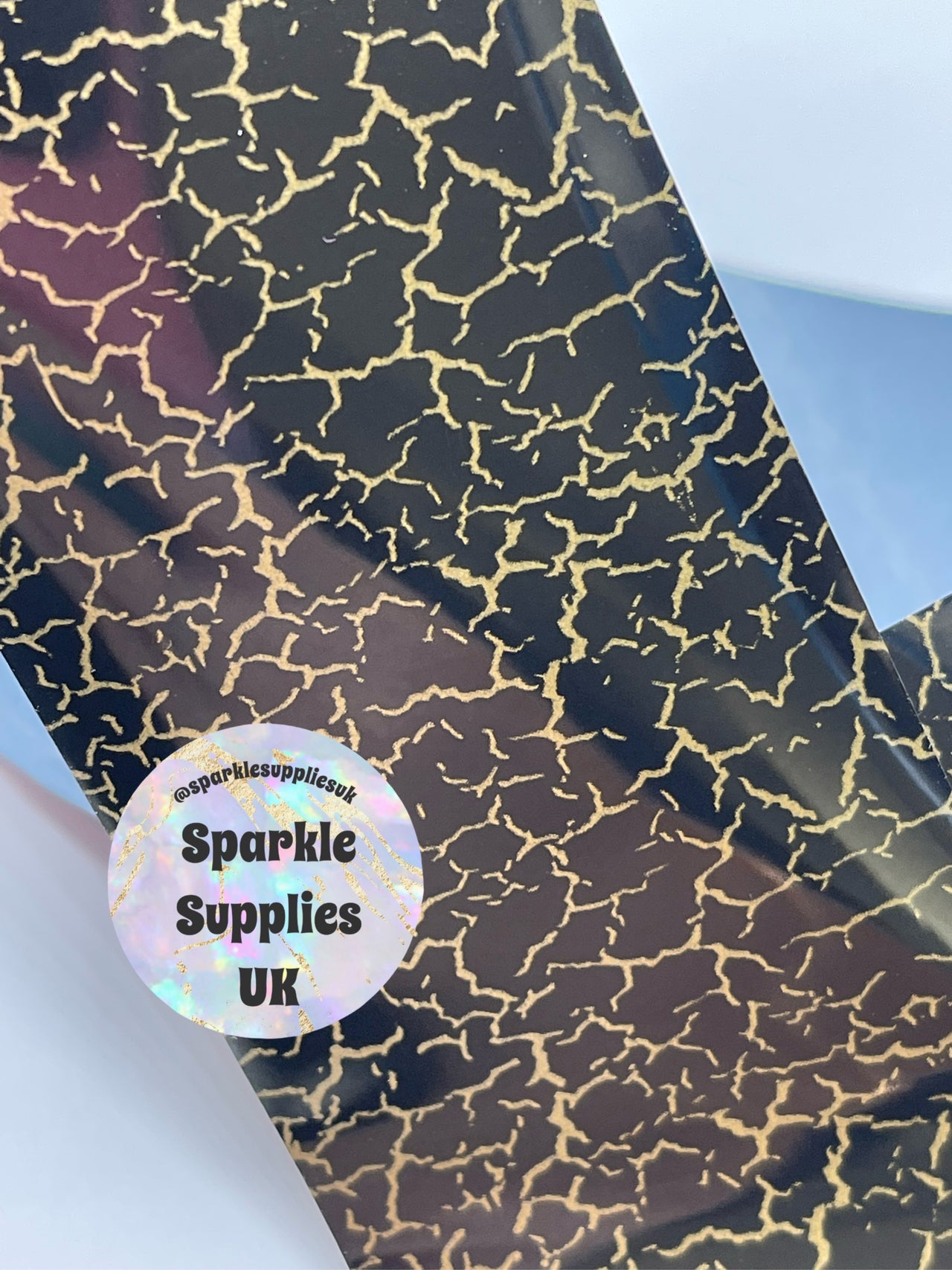 Black/Gold Shatter Transfer Foil