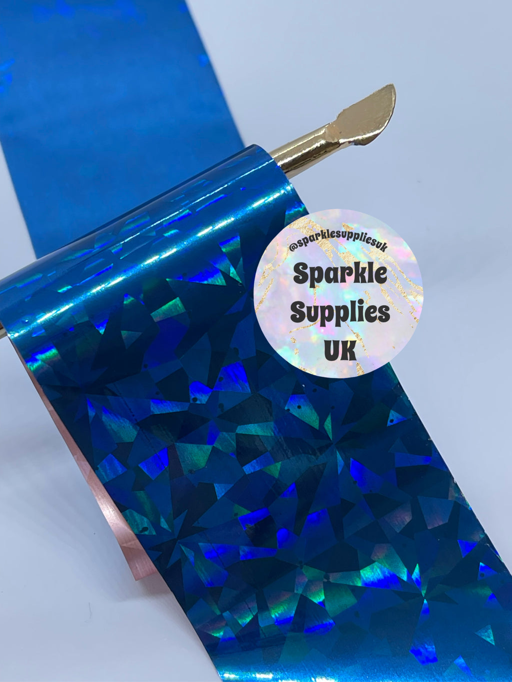 Cracked Blue Transfer Foil