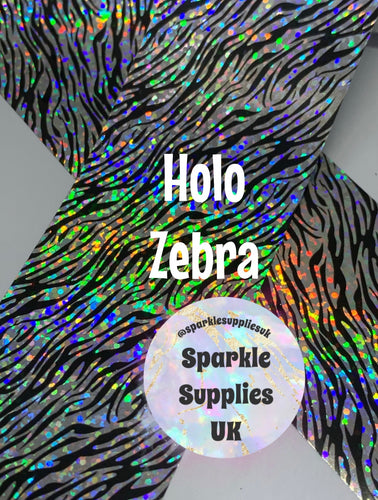 Holo Zebra Transfer Foil (1 Metre Length)