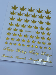 Gold Leaf Stickers