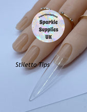 ABS XL Pre-Pinched Clear Stiletto Nail Tips (500)