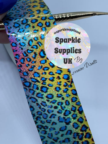 Rainbow Leopard Transfer Foil (2 Metre Length)