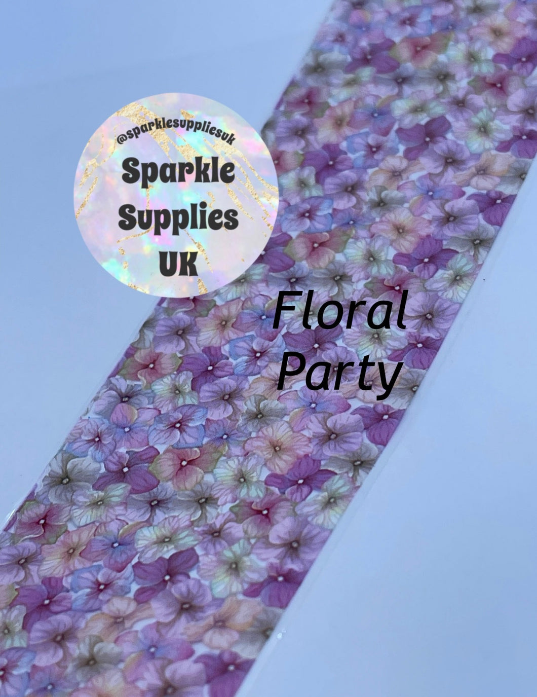 Floral Party Transfer Foil (1 Metre Length)