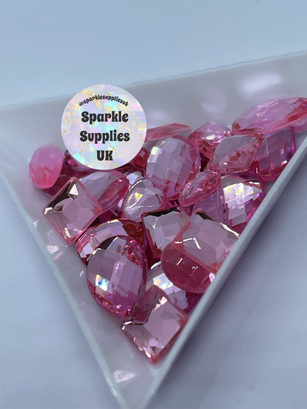 Blush Acrylic Gem Mix