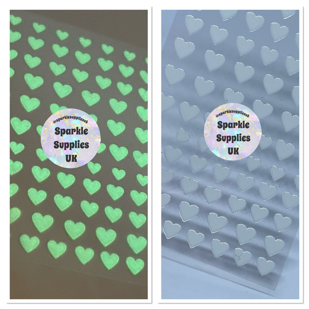 Heart Stickers Metallic/Matte (Various)