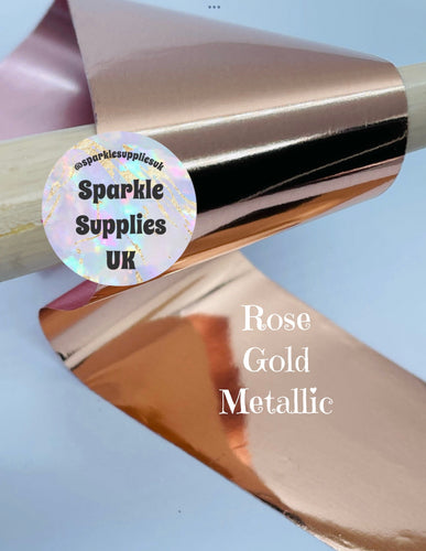 Rose Gold Metallic Transfer Foil (1 Metre Length)