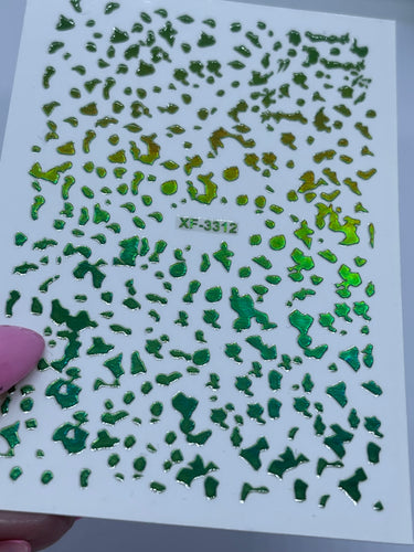 Green Fragments Sticker