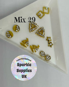 Diamanté Nail Charms (Mix 29)