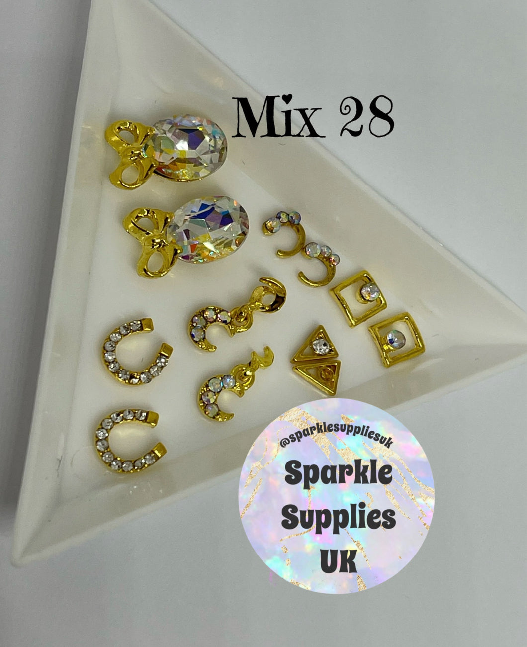 Diamanté Nail Charms (Mix 28)