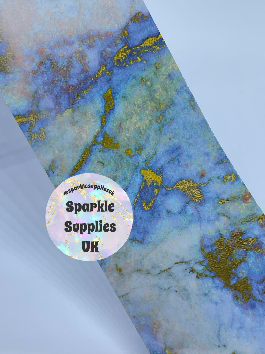 Blue Opal Marble Transfer Foil