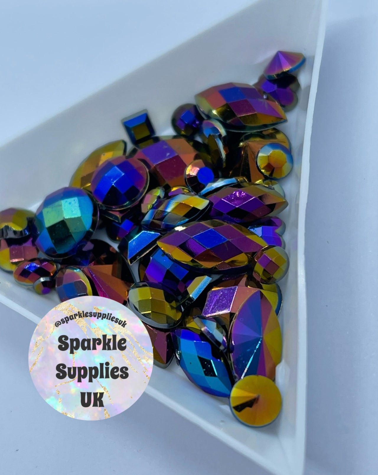 Deep AB Mix Acrylic Gems