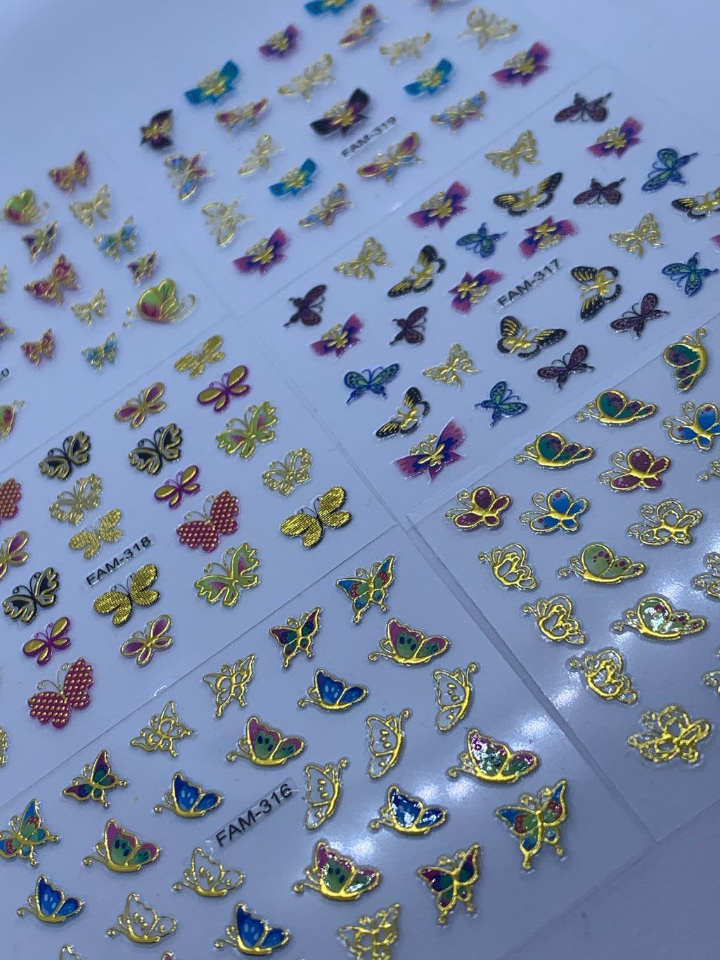 Metallic Butterfly Stickers (#1) 6pk
