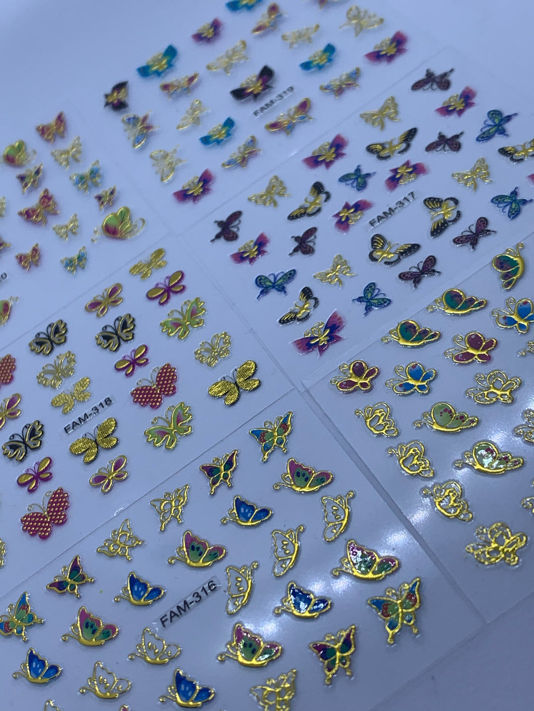 Metallic Butterfly Stickers (#1) 6pk