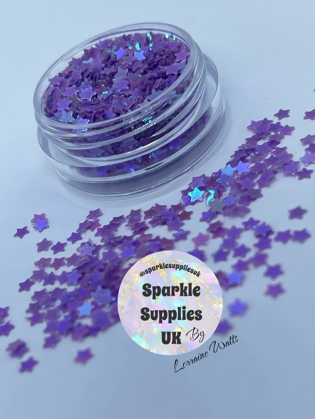 Iridescent Purple Stars