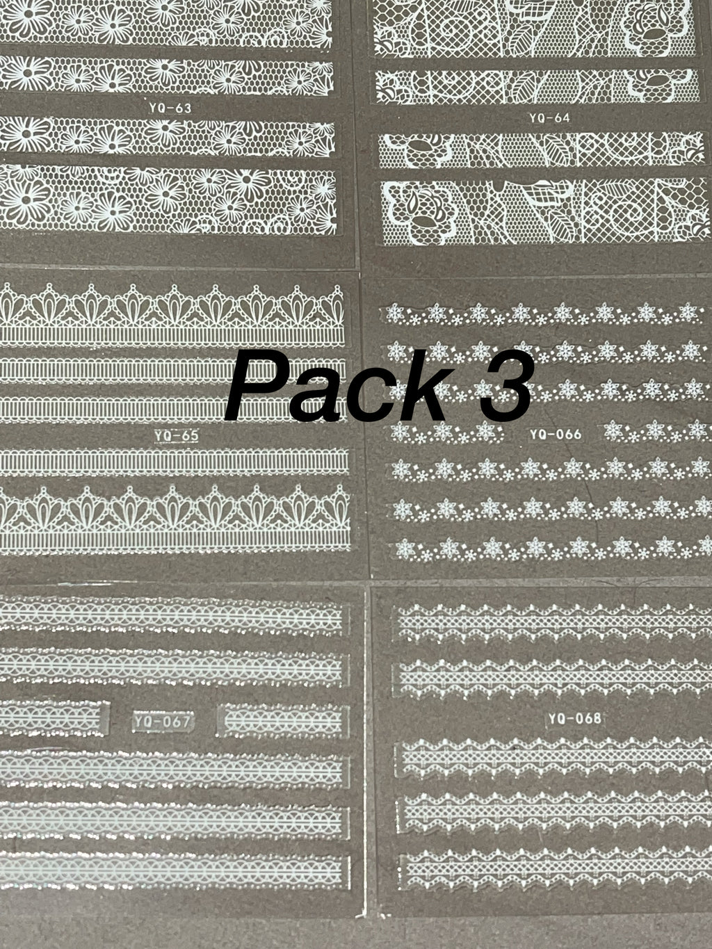 Lace Nail Stickers (6 Pack)