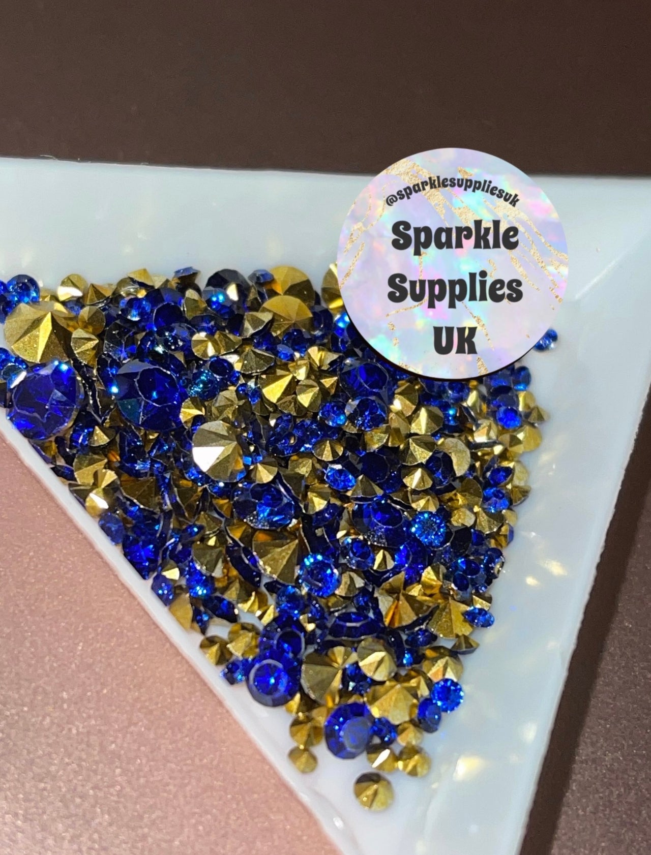Sapphire Crystals Pointy Back