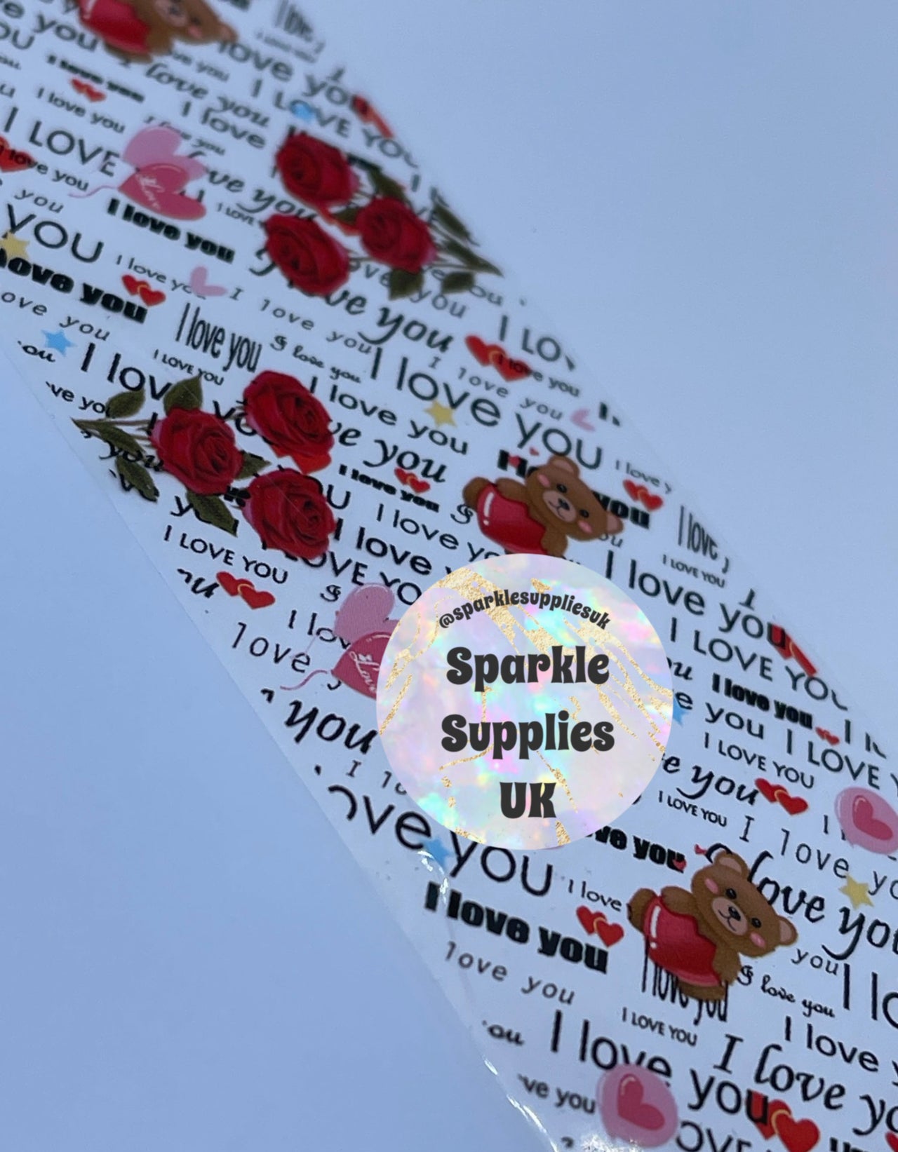 Red Rose Valentines Transfer Foil