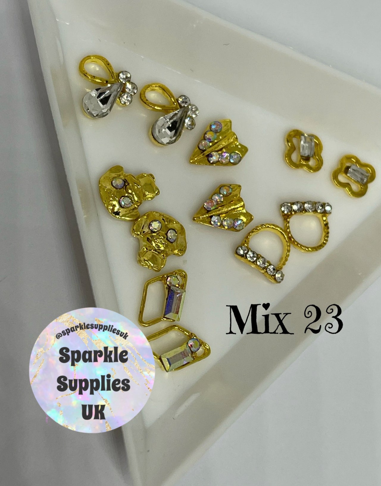 Diamanté Nail Charms (Mix 23)