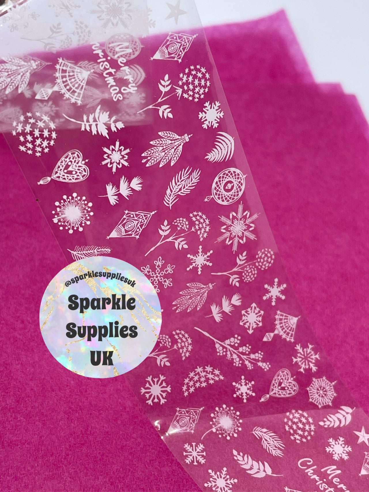 White Christmas Transfer Foil
