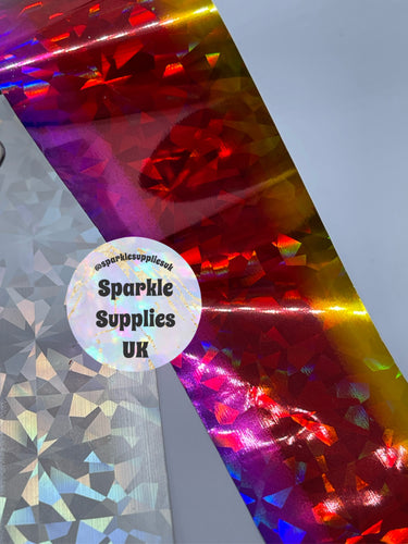 Rainbow Holographic Transfer Foil (1 Metre Length)