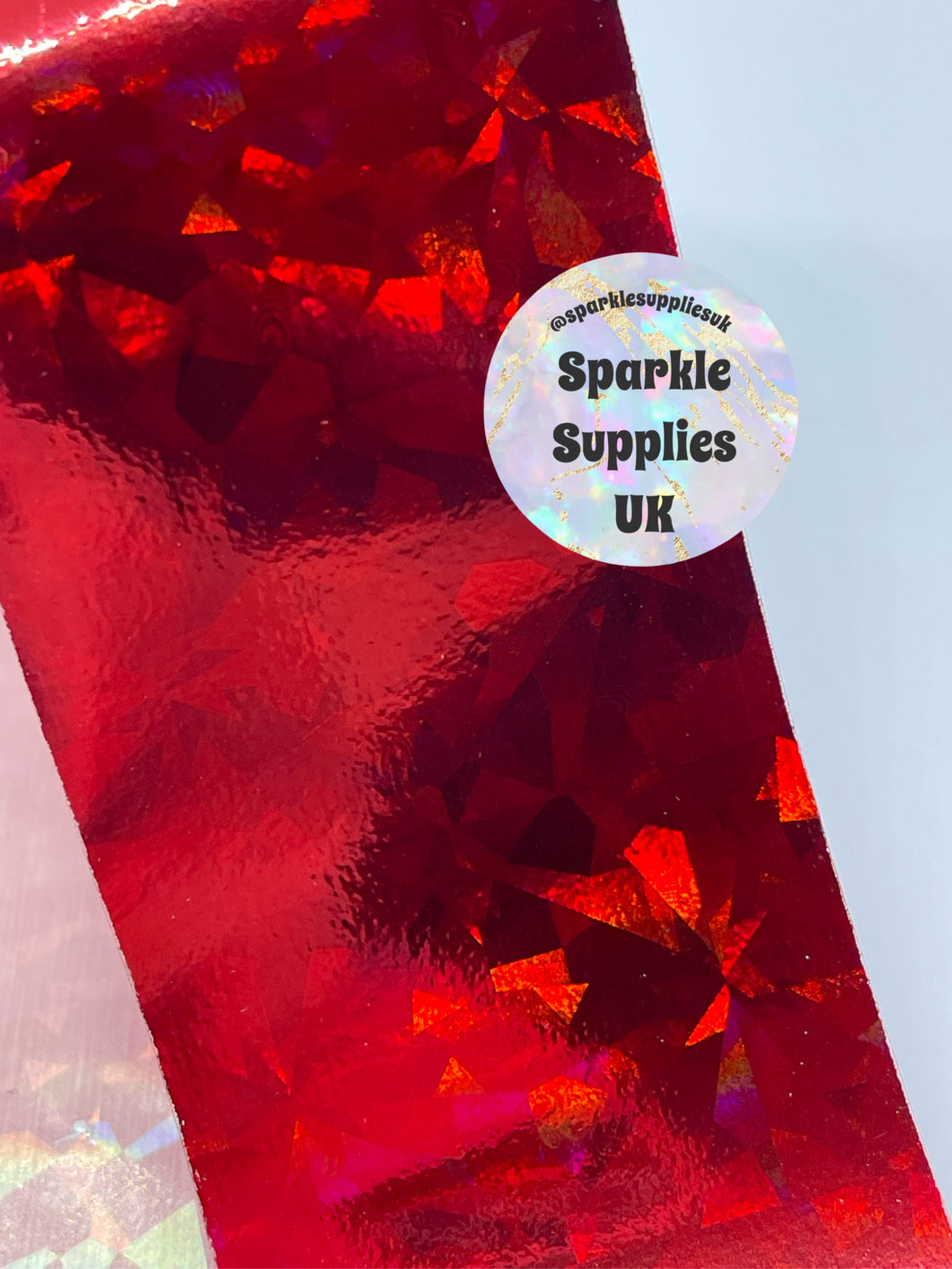 Holo Red Transfer Foil (1 Metre Length)