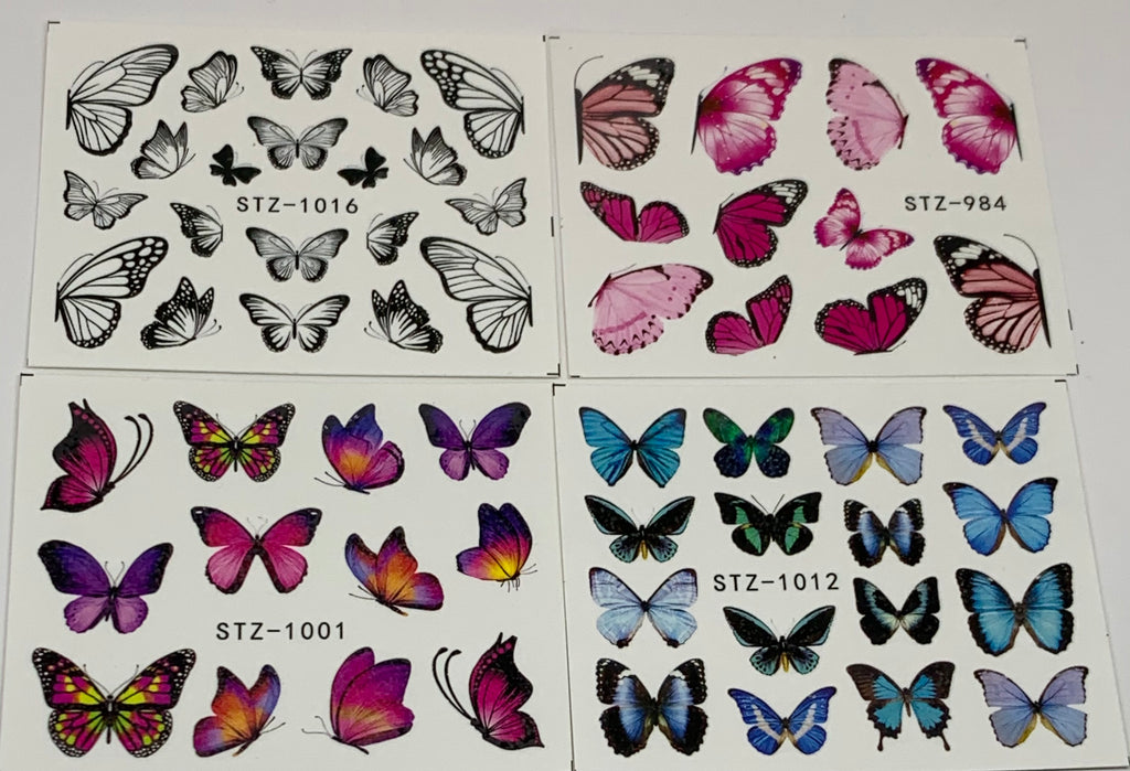Butterfly Decals (4 Pack)