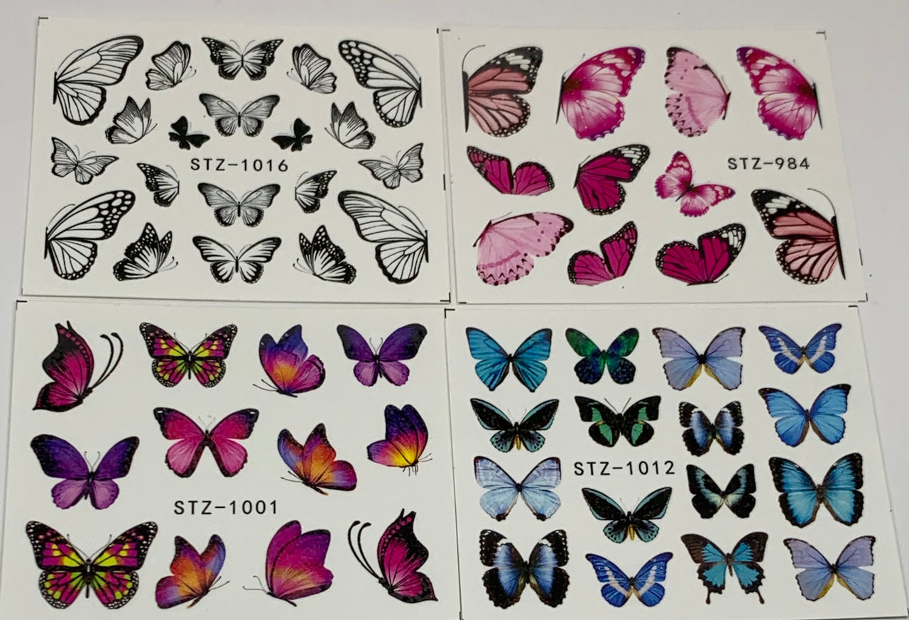 Butterfly Decals (4 Pack)