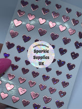 Heart Stickers Metallic/Matte (Various)