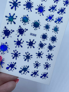 Splat Sticker Blue