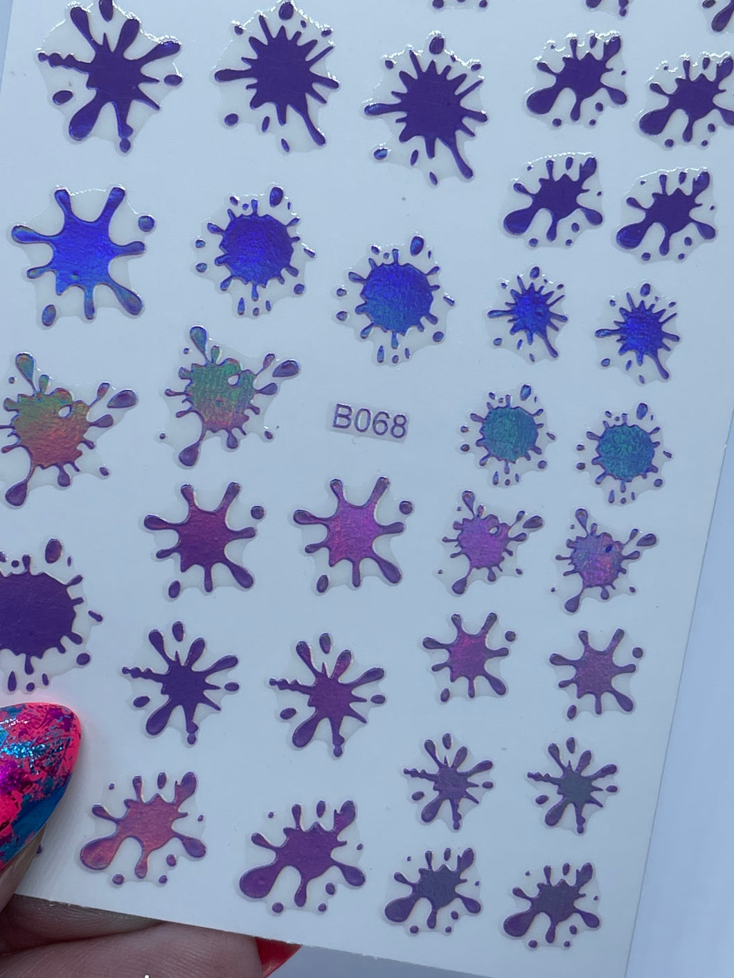 Splat Sticker Purple