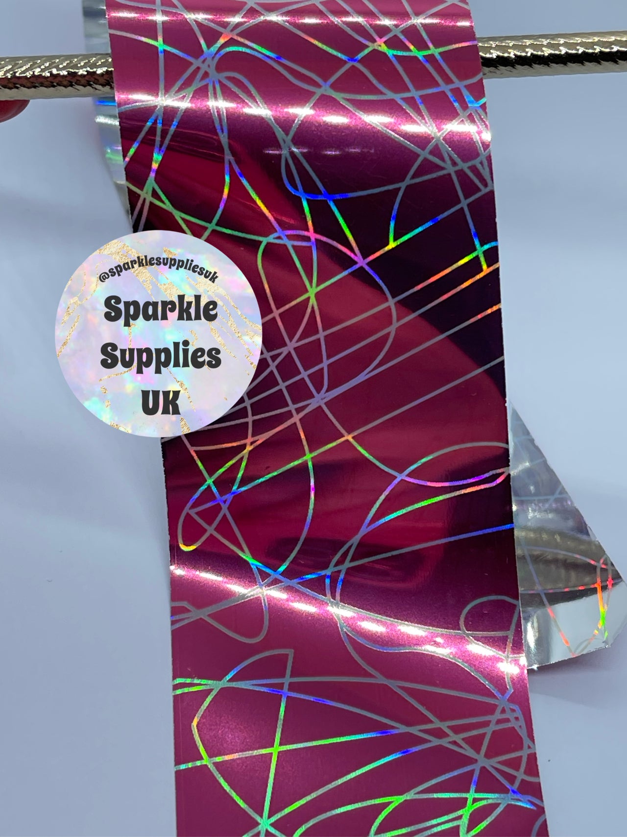 Pink Abstract Transfer Foil